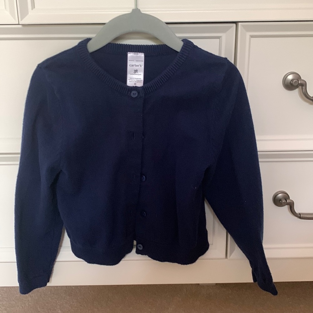 Carter's navy blue cardigan